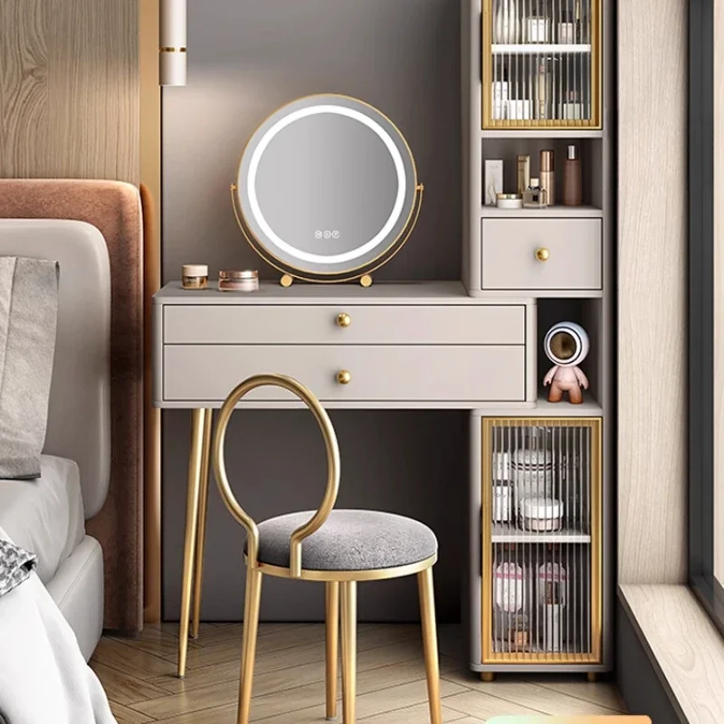 Light Luxury Dresser Modern Simple Storage Cabinet Bedroom Organizer Makeup Table Aesthetics Comfortable Penteadeira Furniture
Light Luxury Dresser Modern Simple Storage Cabinet Bedroom Organizer Makeup Table Aesthetics Comfortable Penteadeira Furniture