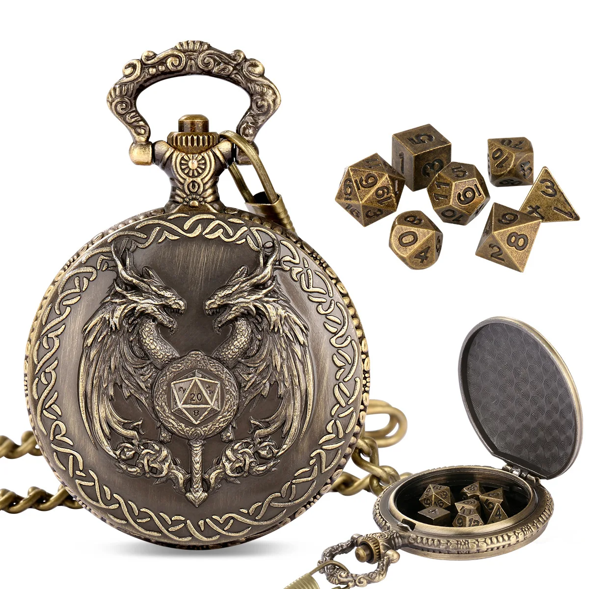 Dragon Hug Dice Чехол для карманных часов Металлическая коробка для игральных костей DND Dice Ювелирные изделия Волшебник Винтажный чехол для карманных часов Игральные кости для ролевых игр
Dragon Hug Dice Чехол для карманных часов Металлическая коробка для игральных костей DND Dice Ювелирные изделия Волшебник Винтажный чехол для карманных часов Игральные кости для ролевых игр