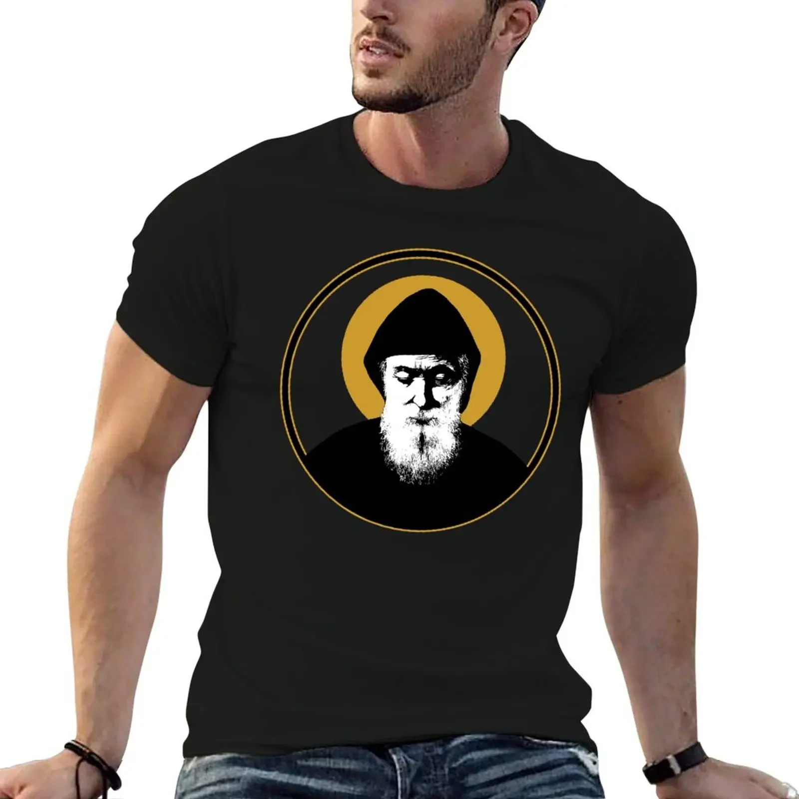 Saint Charbel T-Shirt anime t shirts boys animal print oversized t shirt plain white t shirts men
Saint Charbel T-Shirt anime t shirts boys animal print oversized t shirt plain white t shirts men
