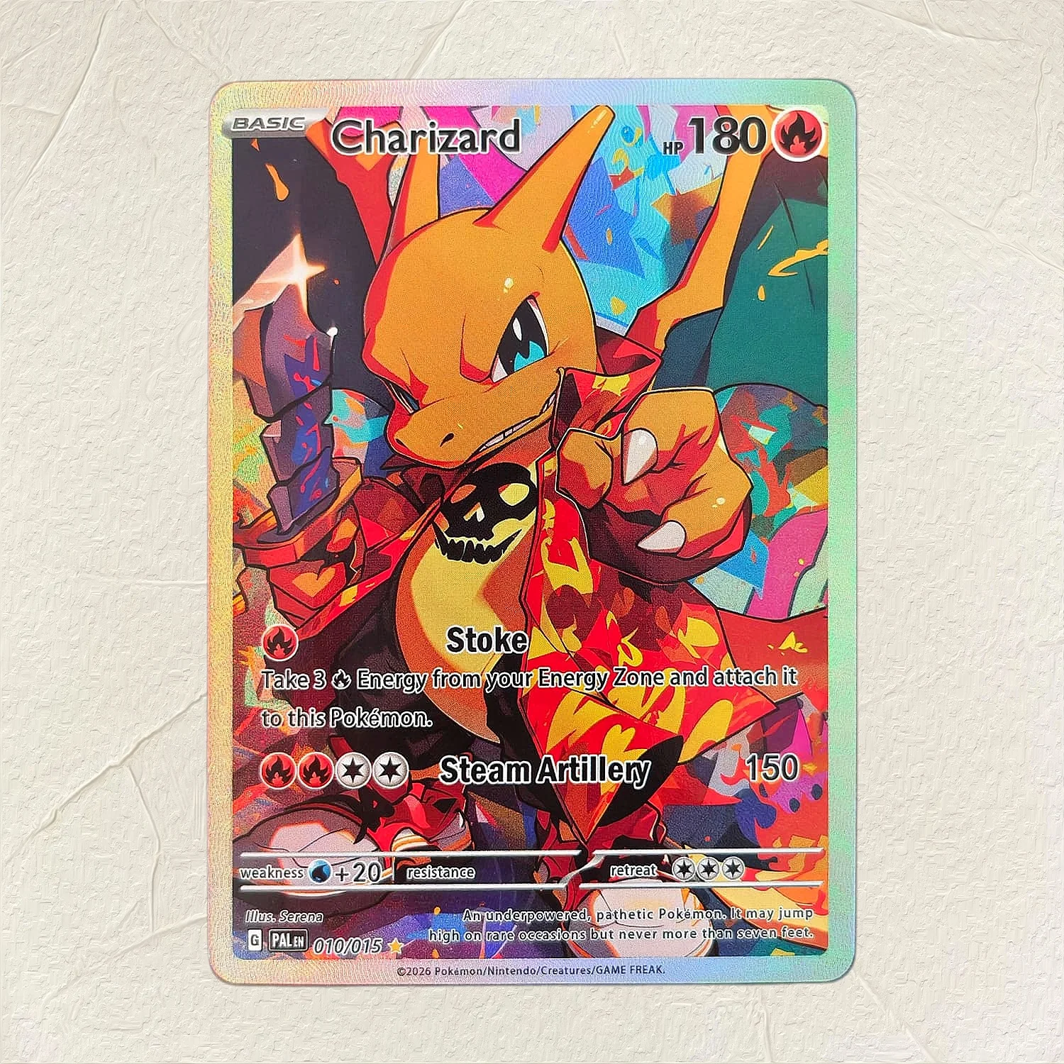 Pokemon English Charizard 010/015 DIY Holographic Foil Texture Card, Perfect Condition Premium Anime Collection Card
Pokemon English Charizard 010/015 DIY Holographic Foil Texture Card, Perfect Condition Premium Anime Collection Card