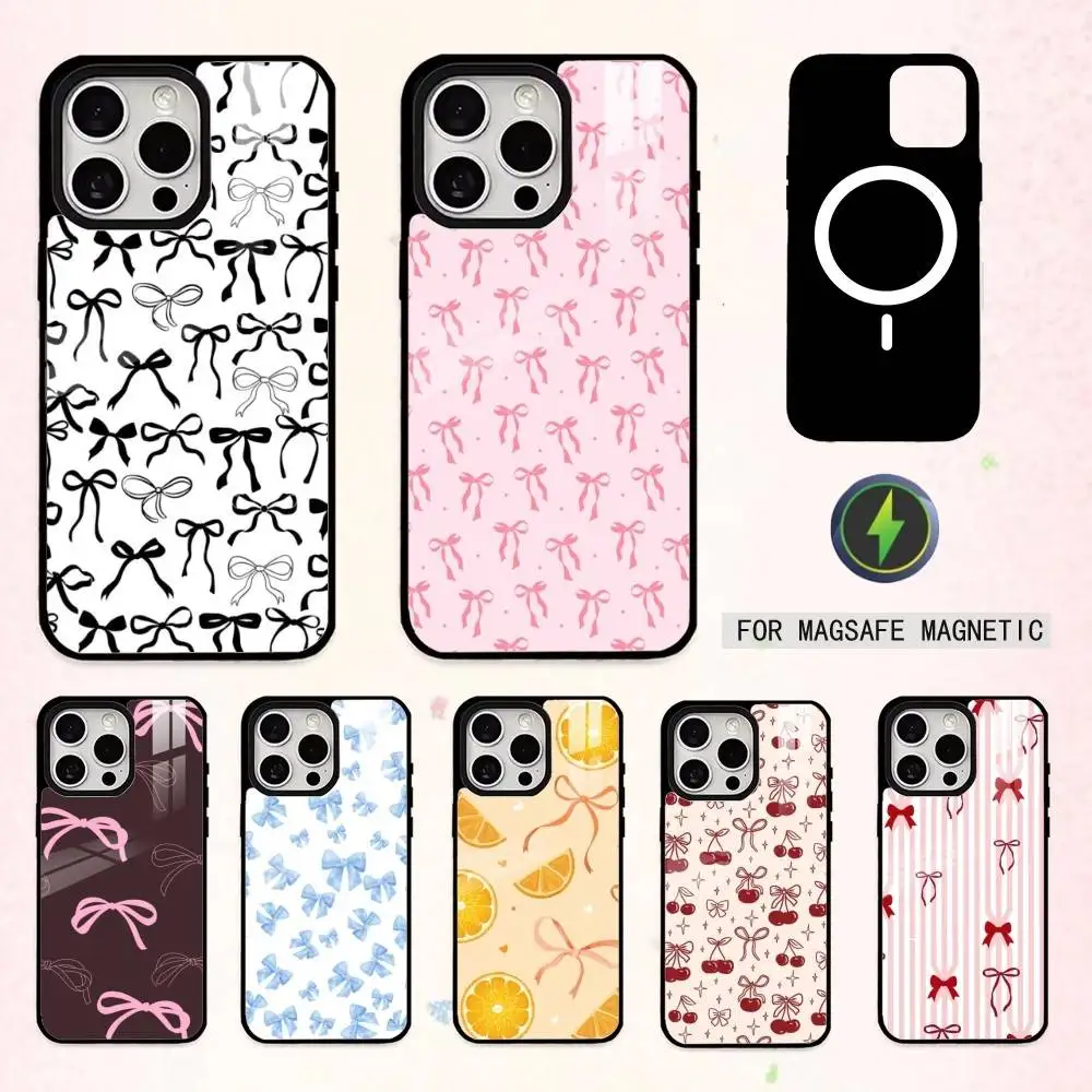 Cute Bowknot Print Phone Case For iPhone17,16,15,14,13,12,11 Plus,Pro Max Magnetic For Magsafe Wireless Charging
Cute Bowknot Print Phone Case For iPhone17,16,15,14,13,12,11 Plus,Pro Max Magnetic For Magsafe Wireless Charging