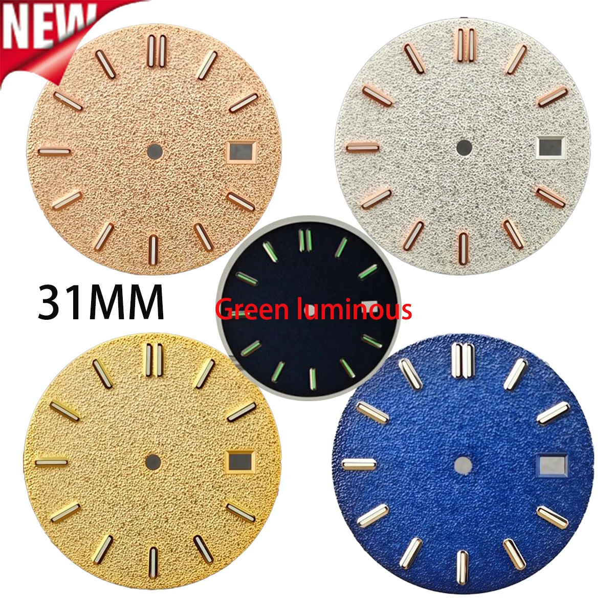 Green Luminous Dial 31mm Dial Suitable for NH35 NH36 Automatic Movement Men's Watch Accessories Watch Faces
Green Luminous Dial 31mm Dial Suitable for NH35 NH36 Automatic Movement Men's Watch Accessories Watch Faces