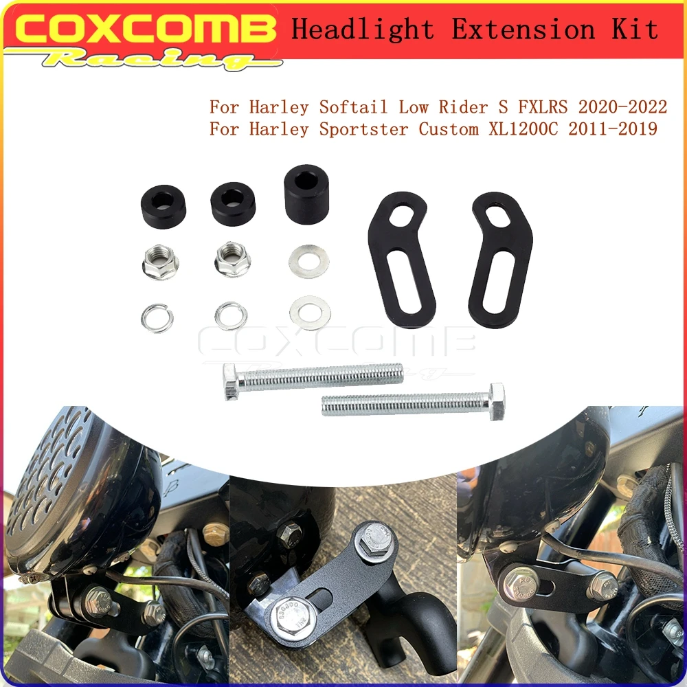Headlight Extension Kit Head Light Mount Bracket For Harley Softail Low Rider S FXLRS 2020-2022 Sportster Custom XL1200C 2011-19
Headlight Extension Kit Head Light Mount Bracket For Harley Softail Low Rider S FXLRS 2020-2022 Sportster Custom XL1200C 2011-19