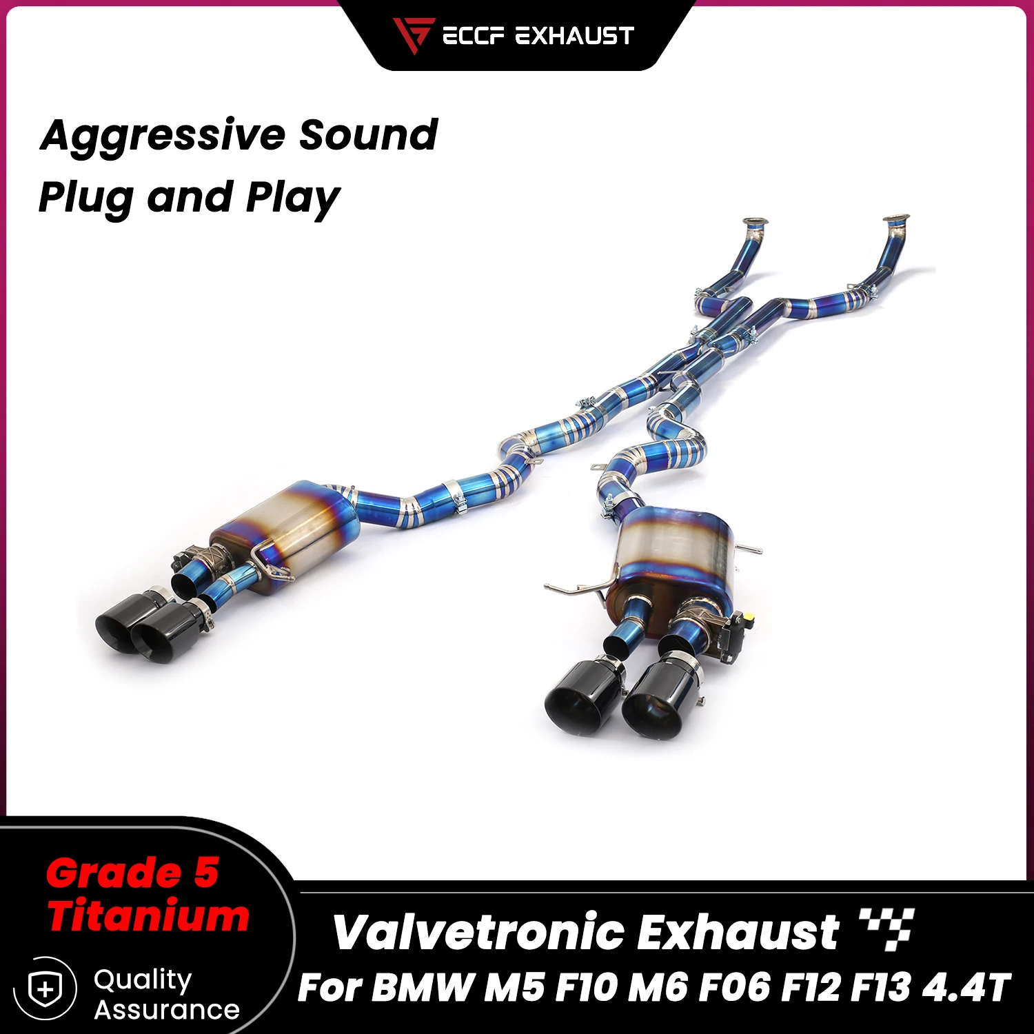 Агрессивный звук выхлопа: титановая выхлопная система Valvetronic Catback для BMW M5 F10, M6 F06, F12, F13 4.4T, простая установка
Агрессивный звук выхлопа: титановая выхлопная система Valvetronic Catback для BMW M5 F10, M6 F06, F12, F13 4.4T, простая установка