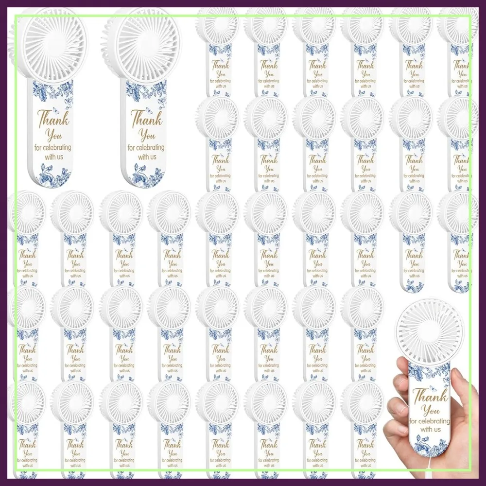 50 Pack Mini Handheld Electric Fans for Wedding Guests Bulk, Personal Portable Hand Fan Battery Powered Thank You for Celebrating for Wedding Favor, Battery Not Included
50 Pack Mini Handheld Electric Fans for Wedding Guests Bulk, Personal Portable Hand Fan Battery Powered Thank You for Celebrating for Wedding Favor, Battery Not Included