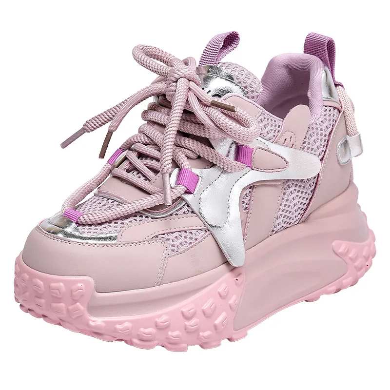 7.5cm Air Mesh Genuine Leather Platform Wedge Breathable Spring Chunky Sneaker Casual Hollow High Brand Flats Summer Comfy Shoes
7.5cm Air Mesh Genuine Leather Platform Wedge Breathable Spring Chunky Sneaker Casual Hollow High Brand Flats Summer Comfy Shoes