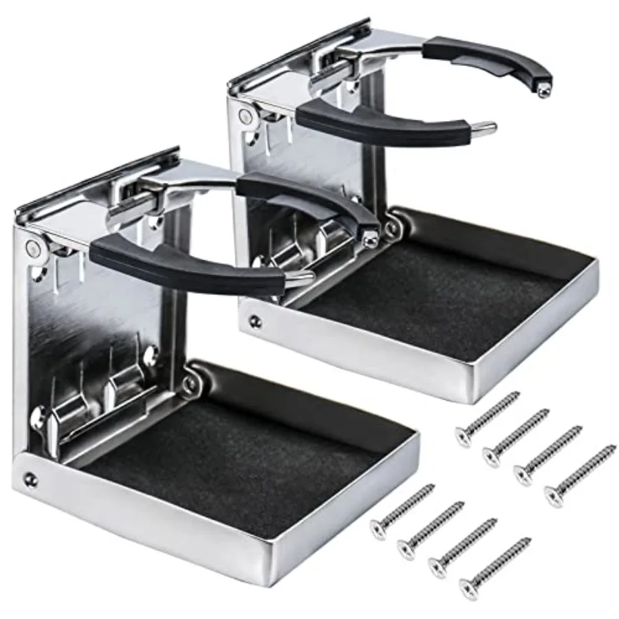 2PCS Boat Cup HolderStainless Steel Adjustable Holder for Cup Bottle Beverage Folding Drink Holders for Marine Boat Pontoon Boa
2PCS Boat Cup HolderStainless Steel Adjustable Holder for Cup Bottle Beverage Folding Drink Holders for Marine Boat Pontoon Boa