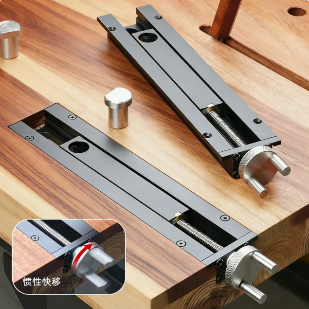 New woodworking table tail quick fixing pair 20mm hole precision aluminum alloy woodworking table fixture Vise fine woodworking
New woodworking table tail quick fixing pair 20mm hole precision aluminum alloy woodworking table fixture Vise fine woodworking