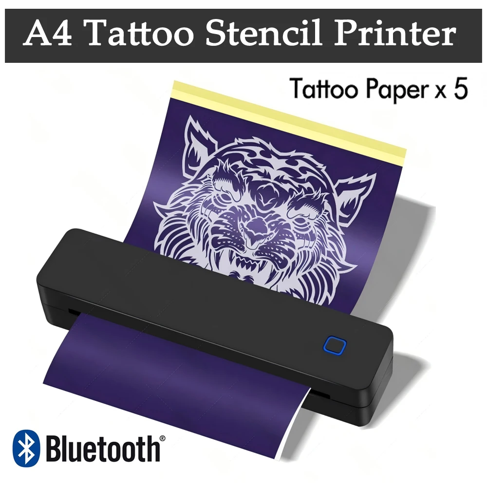 A4 tattoo printer Inkless Portable Thermal Machine for Travel Artists thermal stencil copier Bluetooth tattoo stencil printer
A4 tattoo printer Inkless Portable Thermal Machine for Travel Artists thermal stencil copier Bluetooth tattoo stencil printer