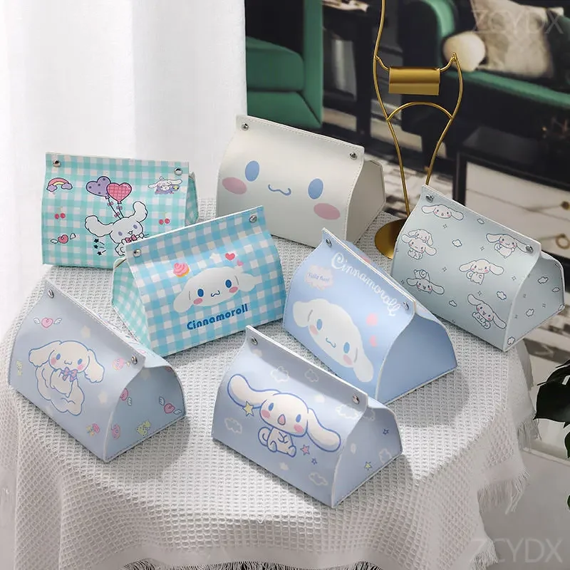 Sanrio Cinnamoroll Animation Car Tissue Storage Box Cute Leather Tissue Box Living Room Decoration Kitchen Desktop Napkin Holder
Sanrio Cinnamoroll Animation Car Tissue Storage Box Cute Leather Tissue Box Living Room Decoration Kitchen Desktop Napkin Holder