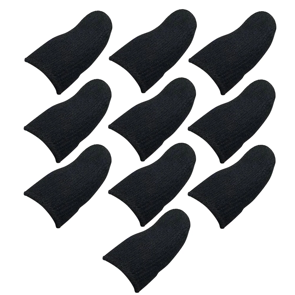 10 pcs Finger Sleeves Black Thumb Cots Anti Sweat Conductive Finger Sleeves For Phone Game Fiber Touch Screen Cover Gaming
10 pcs Finger Sleeves Black Thumb Cots Anti Sweat Conductive Finger Sleeves For Phone Game Fiber Touch Screen Cover Gaming