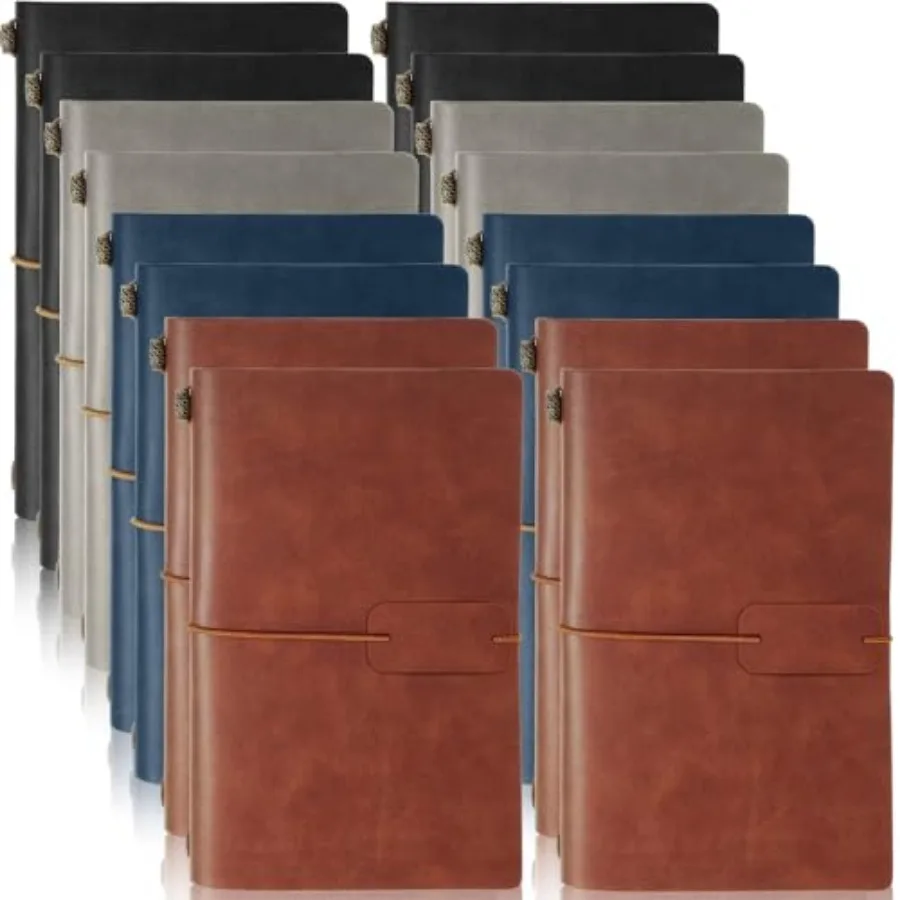 16 Pcs Vintage Travel Notebooks 4.72 x 7.87 Inch PU Leather Lined Journals Refillable Travelers Writing Notebook with Pages Car
16 Pcs Vintage Travel Notebooks 4.72 x 7.87 Inch PU Leather Lined Journals Refillable Travelers Writing Notebook with Pages Car