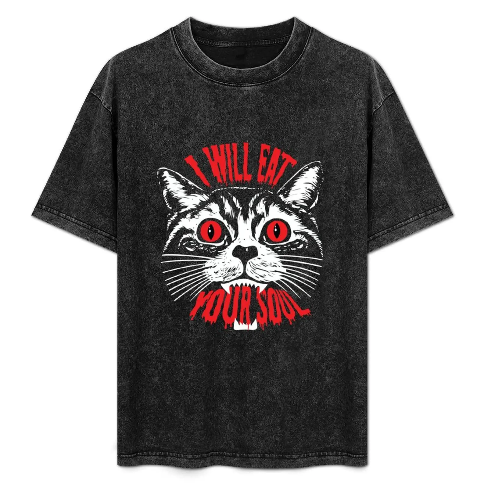 I Will Eat Your Soul Satanic Cat Spooky Halloween design T-Shirt Light Athletic Short Sleeve Tee Shirt
I Will Eat Your Soul Satanic Cat Spooky Halloween design T-Shirt Light Athletic Short Sleeve Tee Shirt
