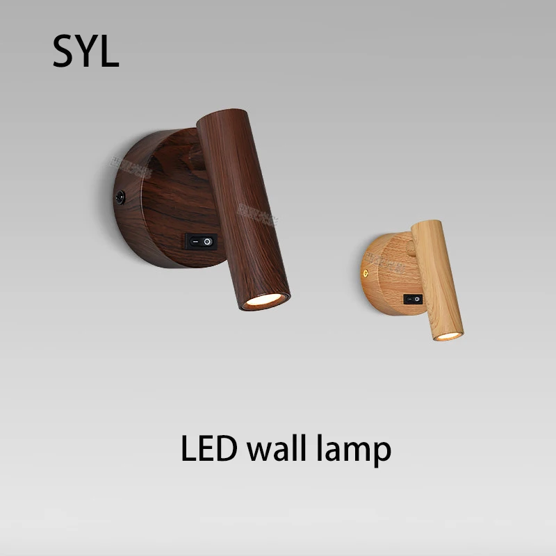 Led Wall Lamp Bedroom Bedside Reading Light Home Room Decoration Spotlight Walnut Log Wood Color Rotating Lighting With Switch
Led Wall Lamp Bedroom Bedside Reading Light Home Room Decoration Spotlight Walnut Log Wood Color Rotating Lighting With Switch