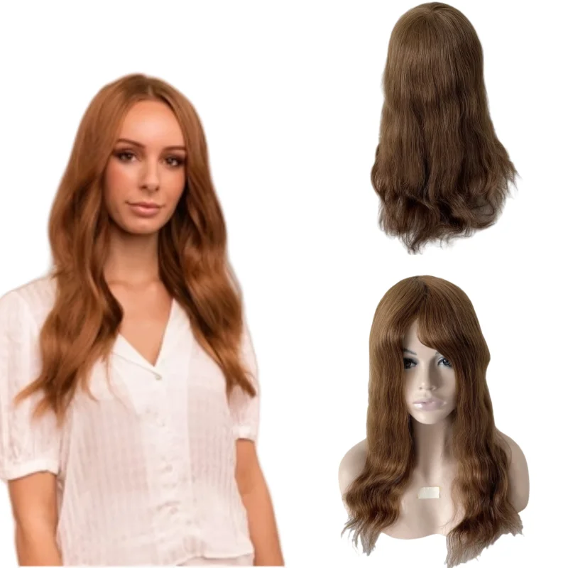 16 Inches Brazilian Virgin Human Hair Hairpieces #6 Light Brown Color Straight AUS Topper 8x10 Lace with PU Toupee for Woman
16 Inches Brazilian Virgin Human Hair Hairpieces #6 Light Brown Color Straight AUS Topper 8x10 Lace with PU Toupee for Woman