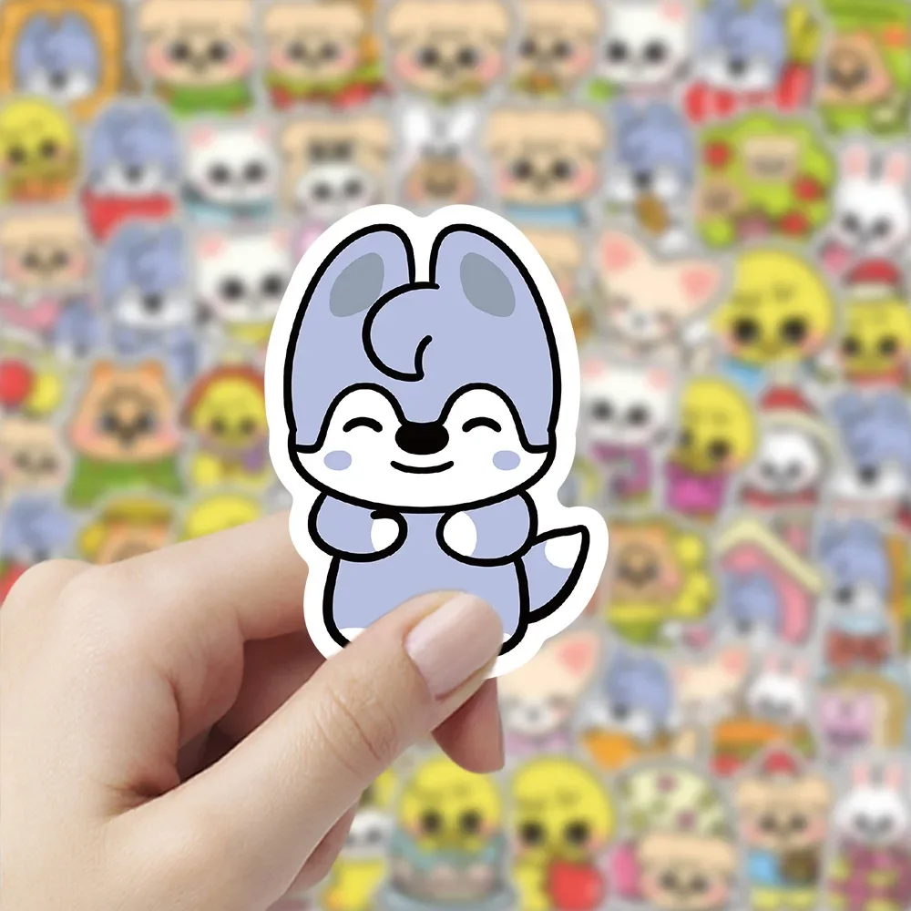 100Pcs/Set KZOO Cute Cartoon Stray Children Stickers Korean Fans Must Have Series Graffiti Decoration Stickers Fans Collection
100Pcs/Set KZOO Cute Cartoon Stray Children Stickers Korean Fans Must Have Series Graffiti Decoration Stickers Fans Collection