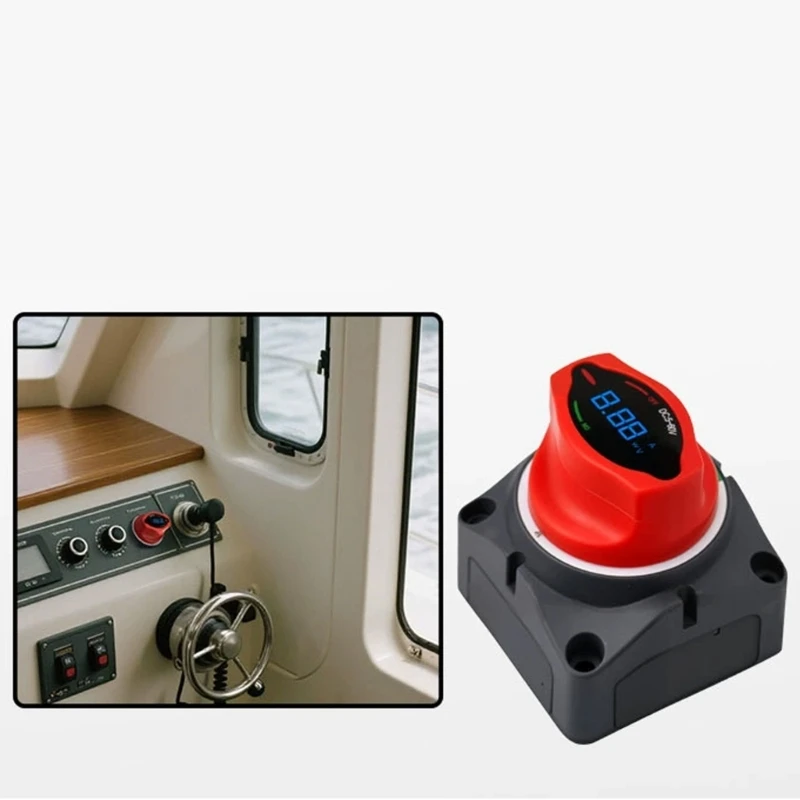 Compact Battery Cut Off Disconnect Switches Featuring 250A Current Capacity Digital Readout for Boats Campers
Compact Battery Cut Off Disconnect Switches Featuring 250A Current Capacity Digital Readout for Boats Campers