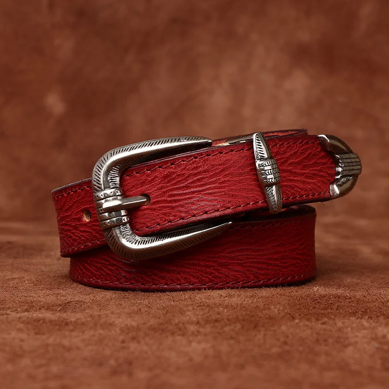 2.4cm Y2k Cowhide Genuine Leather for Women Jeans Pin Buckle Belts Women Waistband Accessories Belt Cinturones De Mujer
2.4cm Y2k Cowhide Genuine Leather for Women Jeans Pin Buckle Belts Women Waistband Accessories Belt Cinturones De Mujer