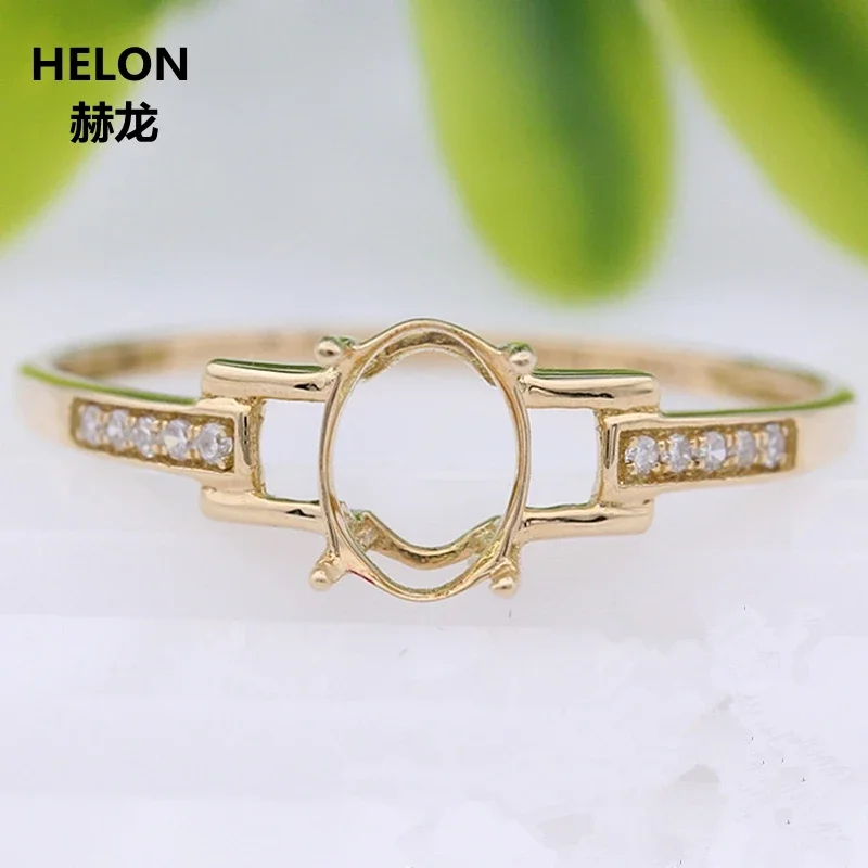 Solid 14k Yellow Gold Natural Diamonds Women Ring 5x7mm Oval Cut Semi Mount Engagement Wedding Ring White Rose Gold Color
Solid 14k Yellow Gold Natural Diamonds Women Ring 5x7mm Oval Cut Semi Mount Engagement Wedding Ring White Rose Gold Color