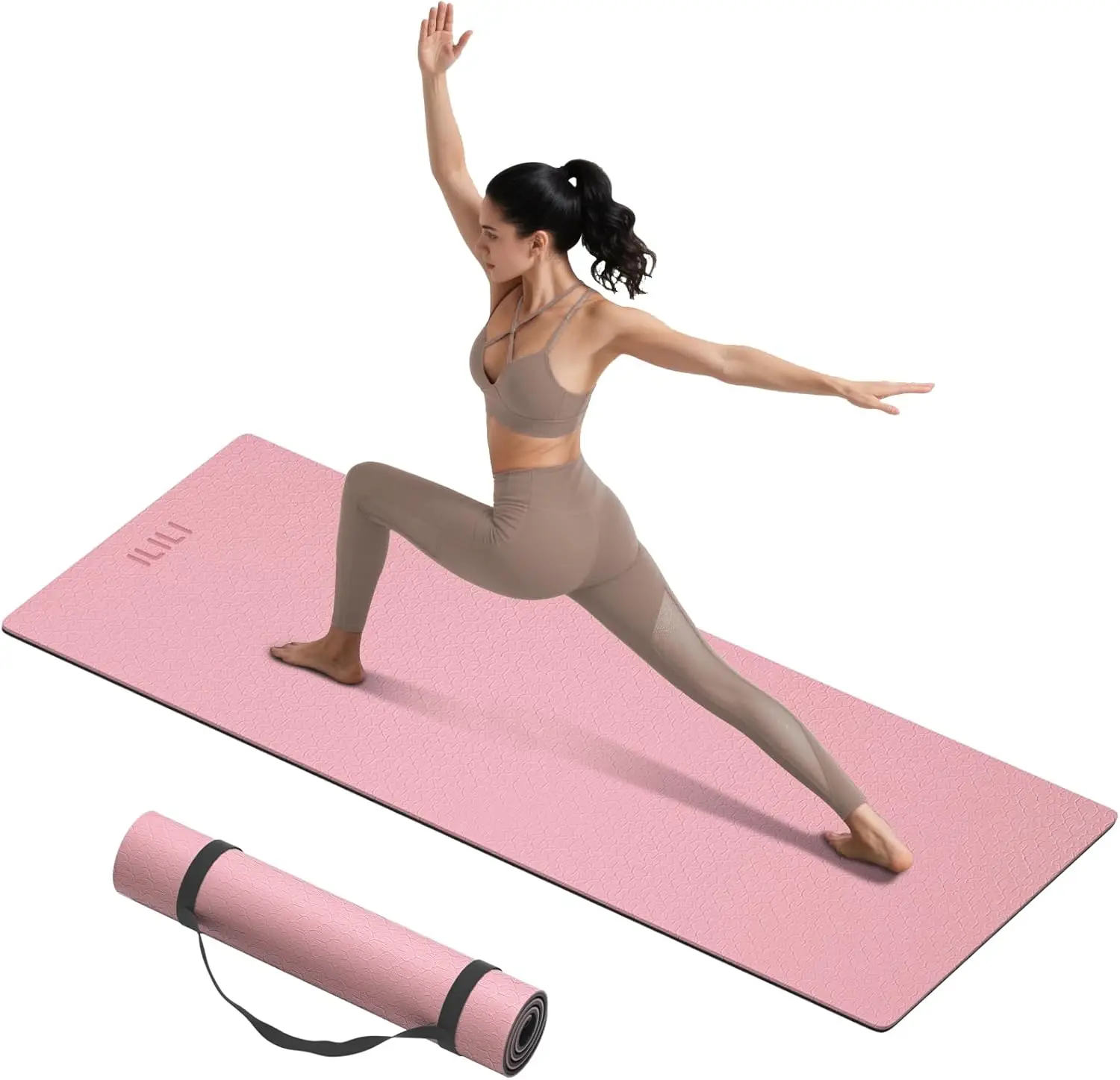 Yoga Mat 10mm Extra Thick 76x28in Non-Slip TPE Exercise Mat with Carry Strap for Home Gym
Yoga Mat 10mm Extra Thick 76x28in Non-Slip TPE Exercise Mat with Carry Strap for Home Gym