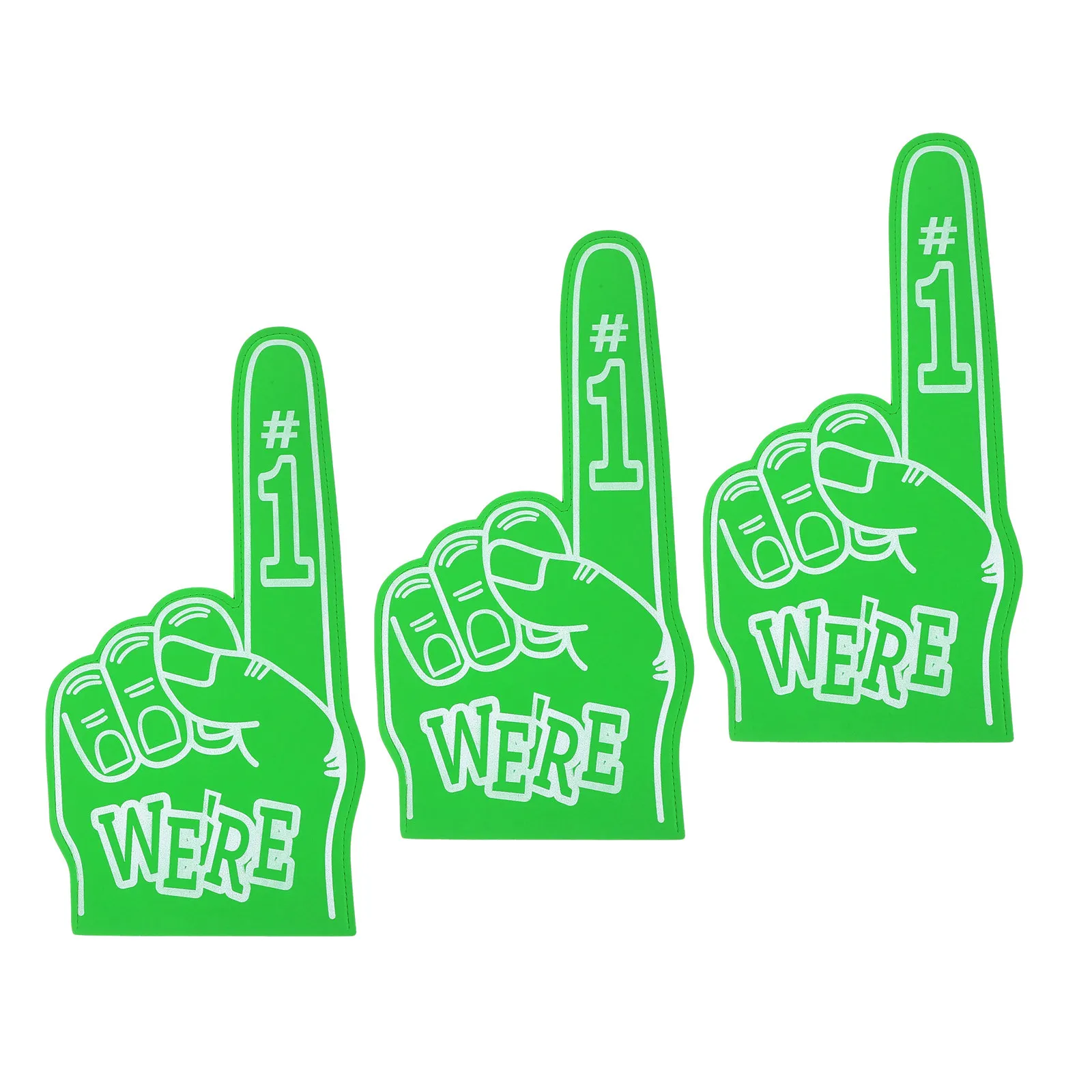3Pcs Oversized Foam Cheering Fingers Number One Eva Material Lightweight Comfortable Safe for Football Soccer Baseball Games
3Pcs Oversized Foam Cheering Fingers Number One Eva Material Lightweight Comfortable Safe for Football Soccer Baseball Games