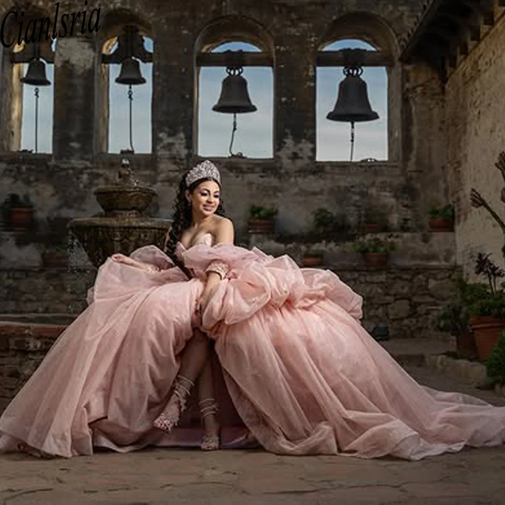 Pink Ball Gown Quinceanera Dresses Masquerade Vestidos De 15 Anos Appliques Ball Gown Birthday Party Customized
Pink Ball Gown Quinceanera Dresses Masquerade Vestidos De 15 Anos Appliques Ball Gown Birthday Party Customized