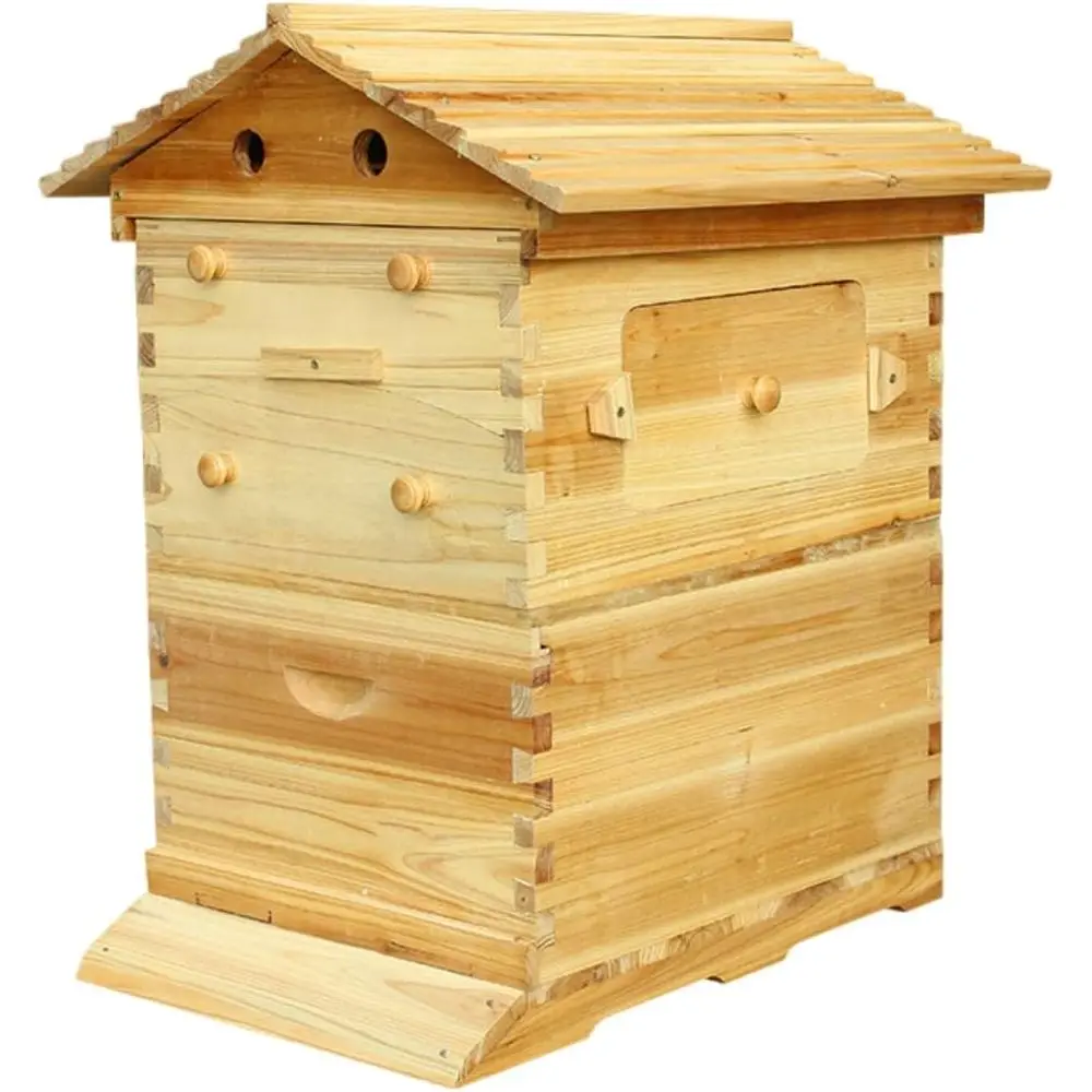 Hives Starter Beekeeping Kits Flowing Honey Bee Hive Box Starter Kit, with 7 Brood Frames Built-in Honey Extraction System Syste
Hives Starter Beekeeping Kits Flowing Honey Bee Hive Box Starter Kit, with 7 Brood Frames Built-in Honey Extraction System Syste