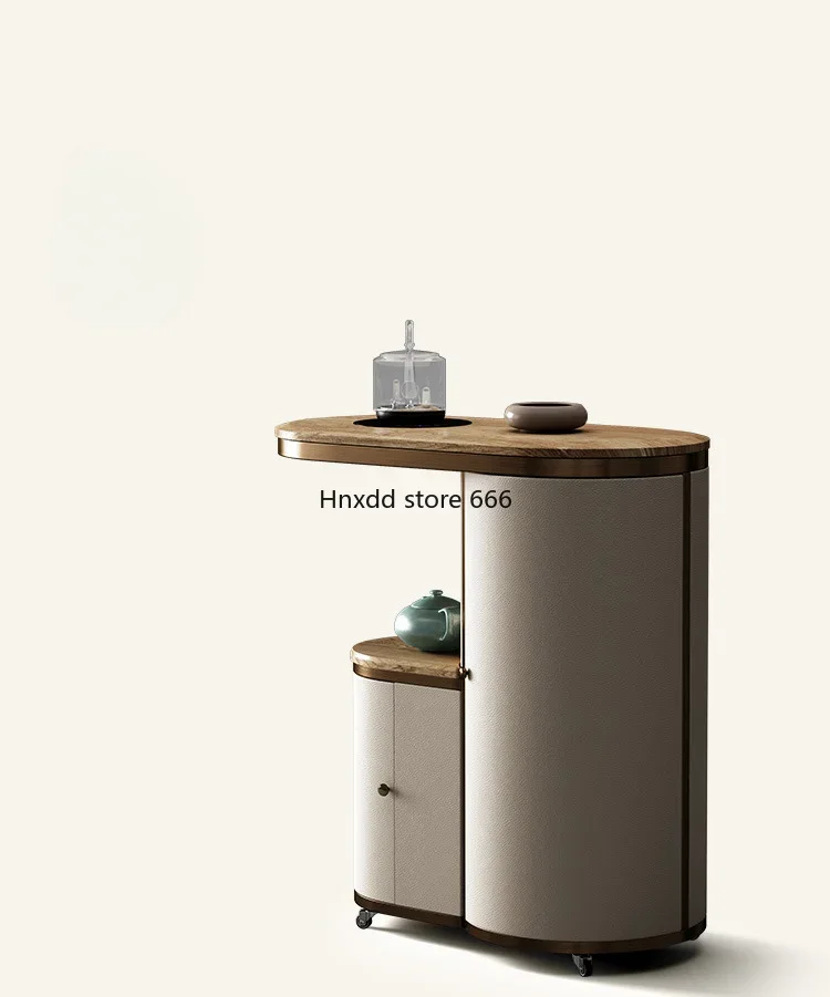 Italian balcony small tea table movable, household high-end solid wood tea cart
Italian balcony small tea table movable, household high-end solid wood tea cart