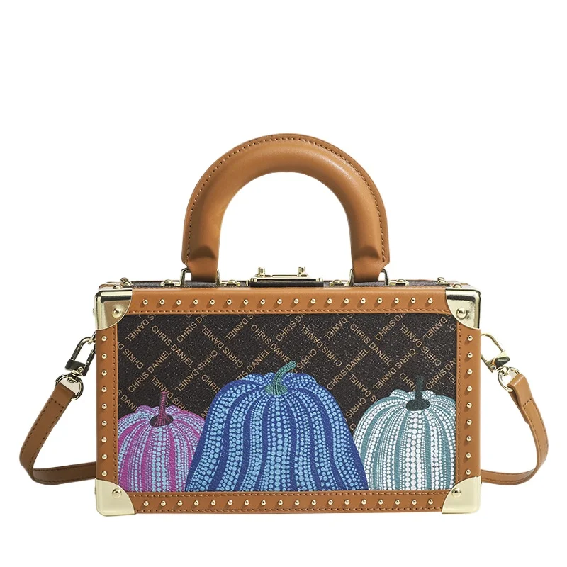 Genuine Leather Luxury Designer Handbag Women Multicolored Pumpkin Pattern Rivet Shoulder Bag Fashion Exquisite Crossbody Bag
Genuine Leather Luxury Designer Handbag Women Multicolored Pumpkin Pattern Rivet Shoulder Bag Fashion Exquisite Crossbody Bag