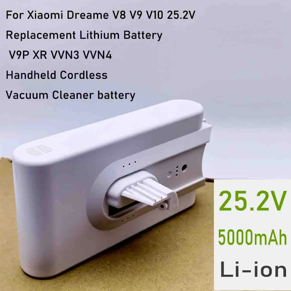 For Xiaomi Dreame V8 V9 V10 Lithium Battery V9P XR VVN3 VVN4 Handheld Cordless Vacuum Cleaner Parts Replacement Battery
For Xiaomi Dreame V8 V9 V10 Lithium Battery V9P XR VVN3 VVN4 Handheld Cordless Vacuum Cleaner Parts Replacement Battery