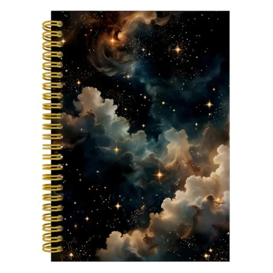 Witchy Starry Night Sky Notebook Journal, Nebula Stars Galaxy Space Journal for Women Men, Aesthetic Spiral Notebook 5.5x8.3, W
Witchy Starry Night Sky Notebook Journal, Nebula Stars Galaxy Space Journal for Women Men, Aesthetic Spiral Notebook 5.5x8.3, W