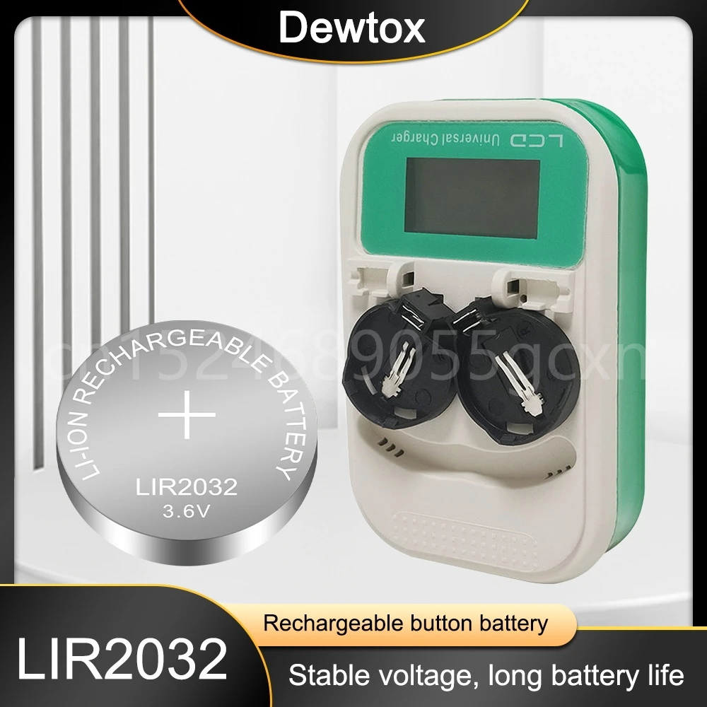 Литиевая аккумуляторная батарея 3,6 В LIR2032 ML2032 CR2032 2032 с зарядным адаптером для часов, компьютеров, игрушек, калькуляторов, кнопочных элементов
Литиевая аккумуляторная батарея 3,6 В LIR2032 ML2032 CR2032 2032 с зарядным адаптером для часов, компьютеров, игрушек, калькуляторов, кнопочных элементов