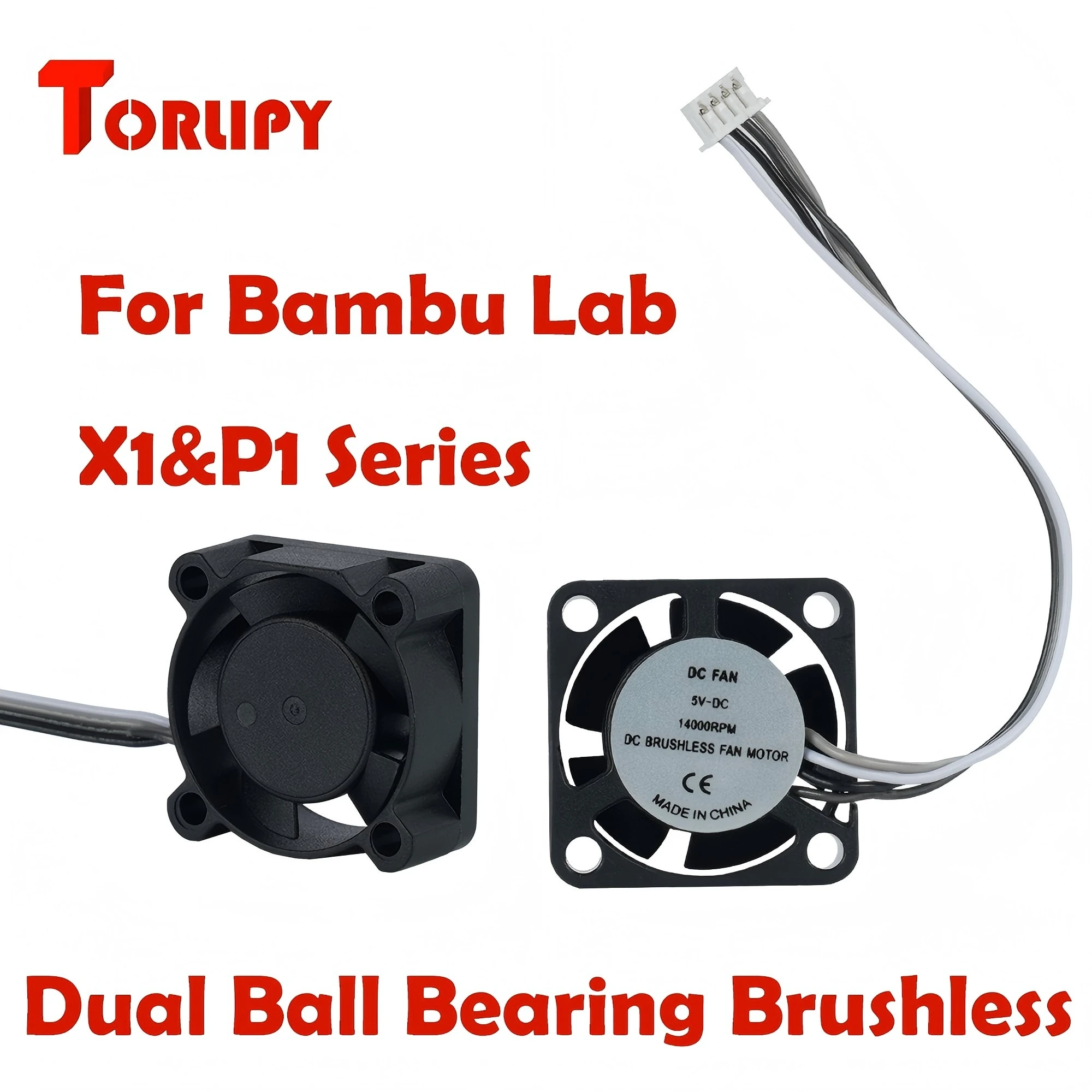2510 5V Fan For Bambu Lab X1/P1 Hotend Cooling Fan With Cable Rapid cooling Fan For Bambu X1C P1S P1P Dual Ball Bearing Brushles
2510 5V Fan For Bambu Lab X1/P1 Hotend Cooling Fan With Cable Rapid cooling Fan For Bambu X1C P1S P1P Dual Ball Bearing Brushles