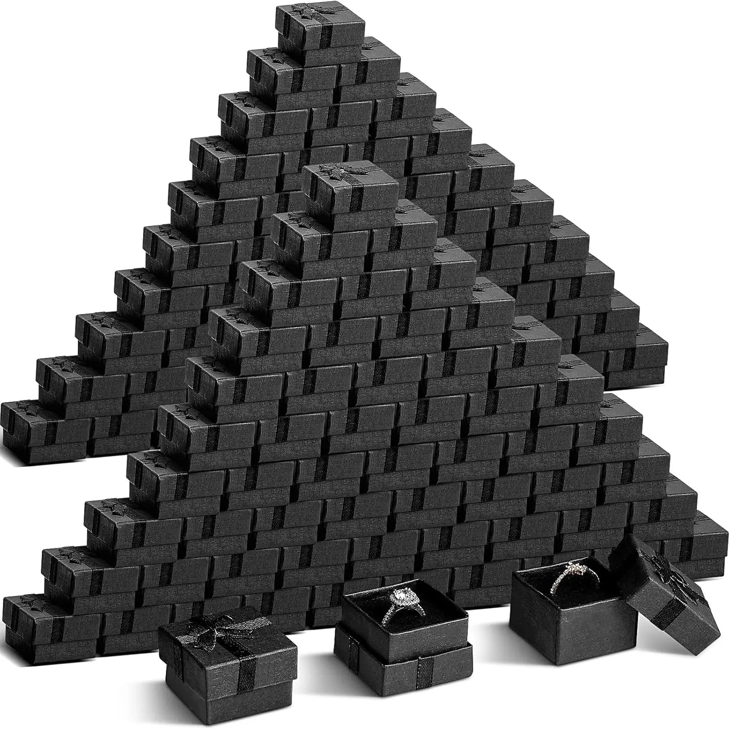 200 Pcs Jewelry Ring Gift Box Black Earring Gift Box for Wedding Ceremony Engagement 1.57 x 1.57 x 1.18 Inch Small Ring
200 Pcs Jewelry Ring Gift Box Black Earring Gift Box for Wedding Ceremony Engagement 1.57 x 1.57 x 1.18 Inch Small Ring