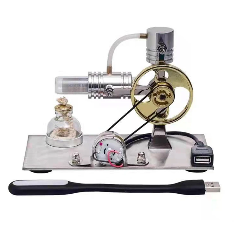 L-Shape Stirling Engine Model With USB Connector And Night Light,Stirling Engine Model Educational Toy
L-Shape Stirling Engine Model With USB Connector And Night Light,Stirling Engine Model Educational Toy