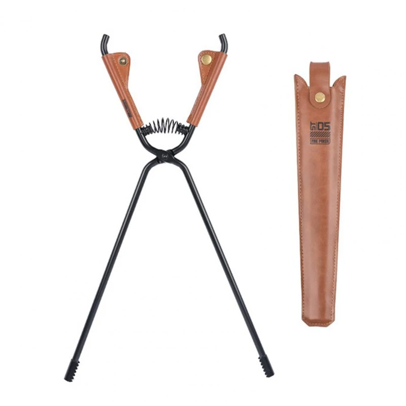 NALFI-Outdoor Fireplace Tong With Faux Leather Handle Cover Carbon Steel Rustproof Heat Resistant Camping Campfire Tongs
NALFI-Outdoor Fireplace Tong With Faux Leather Handle Cover Carbon Steel Rustproof Heat Resistant Camping Campfire Tongs