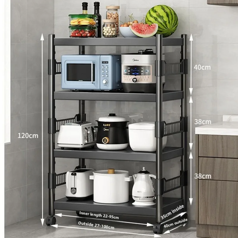 Kitchen Storage Rack Multi Layer Standing Organizer Spices Oven Microwave Pots Vegetables Cabinet Bins Kitchen Organizer
Kitchen Storage Rack Multi Layer Standing Organizer Spices Oven Microwave Pots Vegetables Cabinet Bins Kitchen Organizer