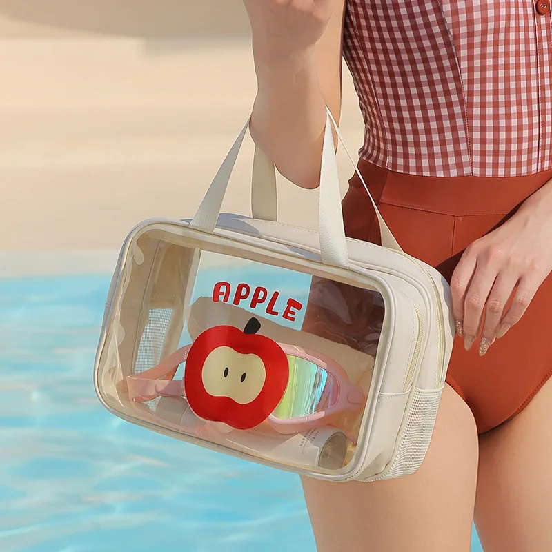 Apple Transparent Cosmetic Bag Waterproof Toilet Bag Large Capacity Storage Bag Portable Swimming Bag
Apple Transparent Cosmetic Bag Waterproof Toilet Bag Large Capacity Storage Bag Portable Swimming Bag