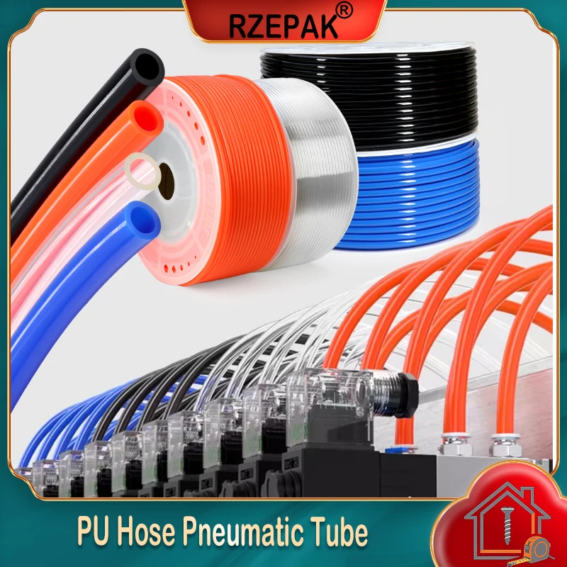 2/5/10m PU Hose Pneumatic Tube Pipe 4mm 6mm 8mm 10mm 12mm 14mm 16mm for Compressor Polyurethane Tubin Air Hoses
2/5/10m PU Hose Pneumatic Tube Pipe 4mm 6mm 8mm 10mm 12mm 14mm 16mm for Compressor Polyurethane Tubin Air Hoses