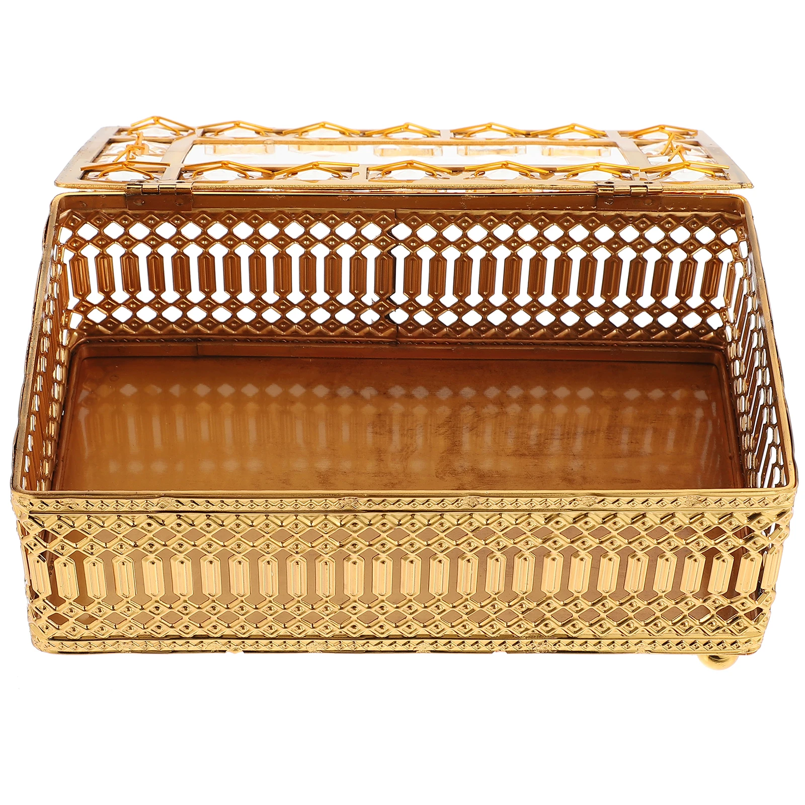 Gold-plated Tissue Box Cover Alloy Crystal Rectangular Holder for Home Office Napkin Container Decorative Storage
Gold-plated Tissue Box Cover Alloy Crystal Rectangular Holder for Home Office Napkin Container Decorative Storage