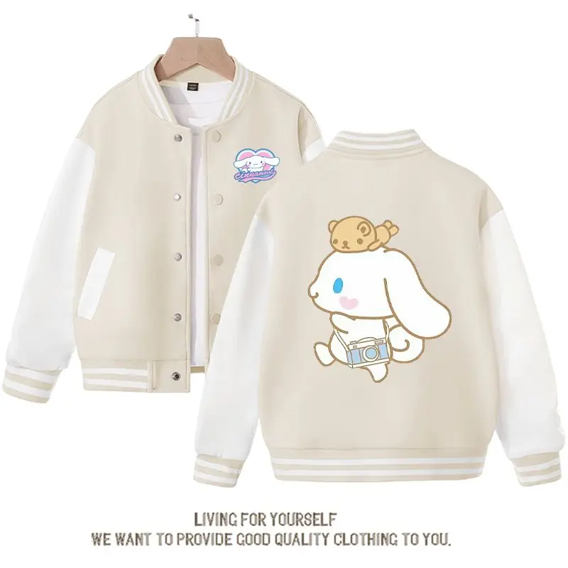 Sanrio Kawaii Anime Cinnamoroll Cute Cartoon Children's Coat Spring Autumn New Loose Sports Baseball Uniform Birthday Gift
Sanrio Kawaii Anime Cinnamoroll Cute Cartoon Children's Coat Spring Autumn New Loose Sports Baseball Uniform Birthday Gift