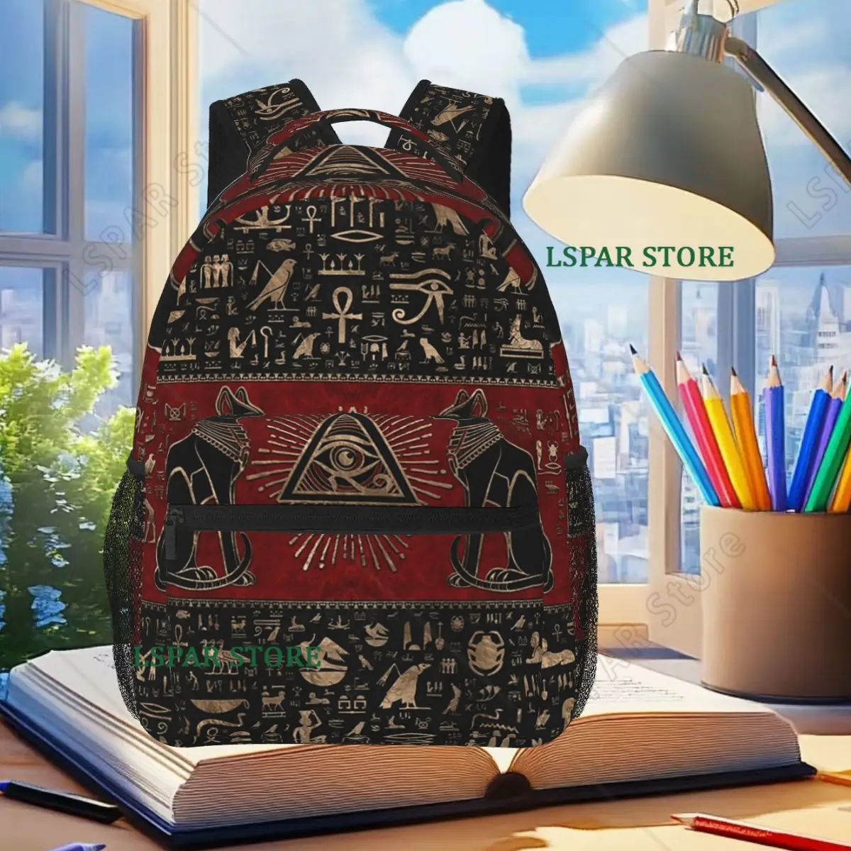 Egyptian God Ancient Egypt Bastet Cat Egypt Mythology Backpack Student Kids BookBag Children School Bag Laptop Shoulder Bags
Egyptian God Ancient Egypt Bastet Cat Egypt Mythology Backpack Student Kids BookBag Children School Bag Laptop Shoulder Bags
