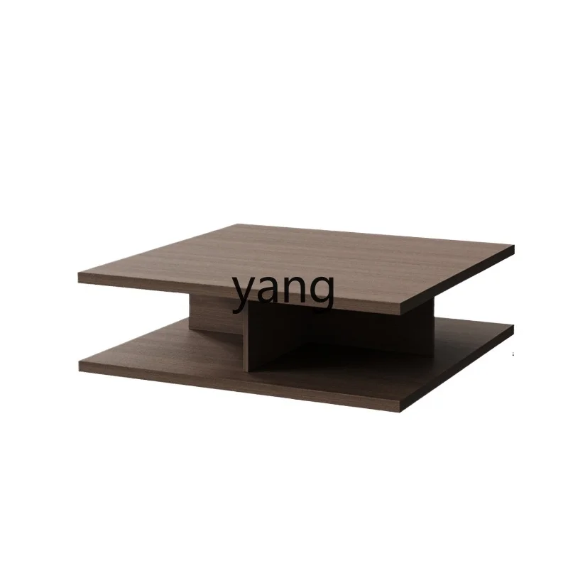 LMM Italian minimalist coffee table square light luxury high-end walnut tea table household
LMM Italian minimalist coffee table square light luxury high-end walnut tea table household