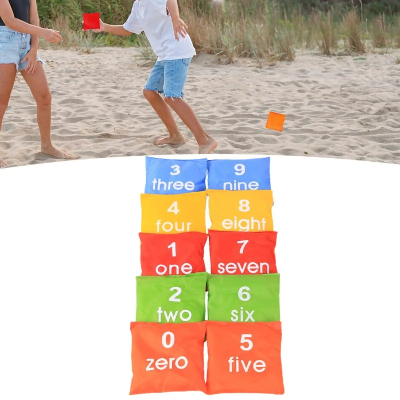 10 Pieces Number Beanbags Outdoor Sports 12x12cm Colorful Learning Activities Toss Bag for Backyard Classroom Kindergarten Party
10 Pieces Number Beanbags Outdoor Sports 12x12cm Colorful Learning Activities Toss Bag for Backyard Classroom Kindergarten Party