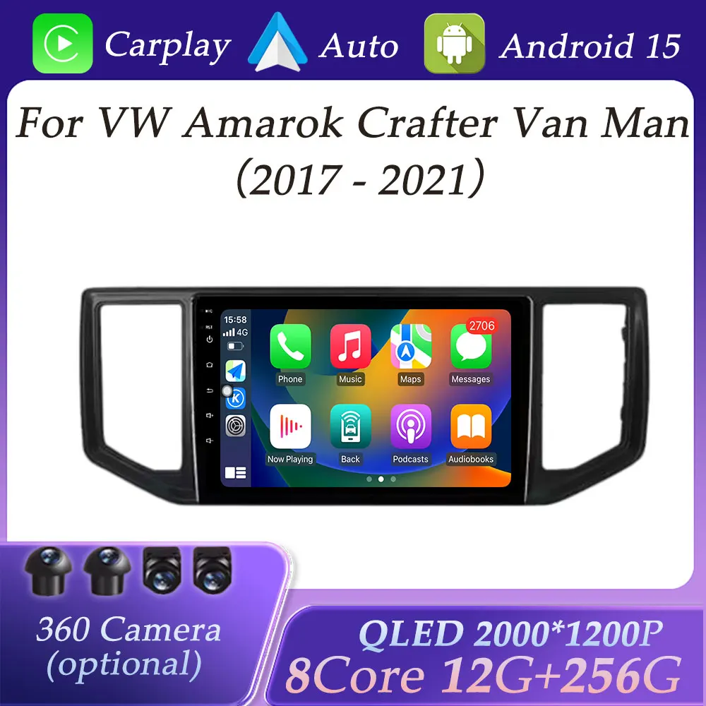 Car Radio Video Audio Multimedia Player for VW Amarok Crafter VanMan 2017 - 2021 CarPlay WIFI GPS Navigation BT Split Screen BT
Car Radio Video Audio Multimedia Player for VW Amarok Crafter VanMan 2017 - 2021 CarPlay WIFI GPS Navigation BT Split Screen BT