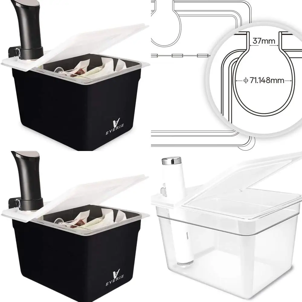 12-литровый контейнер Sous Vide со складной откидной крышкой, стойкой и рукавом для анова, джойсти, горшочком быстрого приготовления и аналогичных моделей
12-литровый контейнер Sous Vide со складной откидной крышкой, стойкой и рукавом для анова, джойсти, горшочком быстрого приготовления и аналогичных моделей