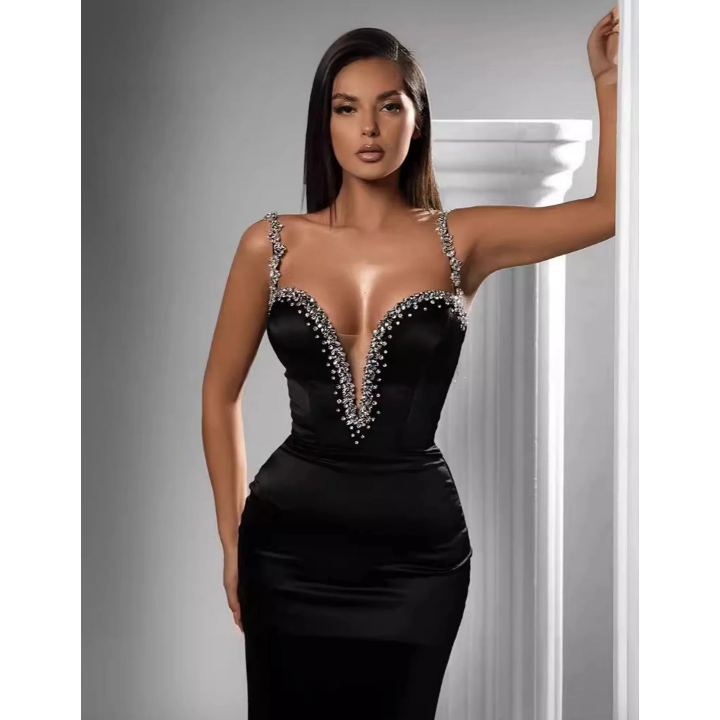Black Mermaid Prom Dresses Women Sweetheart Beading Brithday Ceremony Vestidos de Festia Sequin Short Party Gowns
Black Mermaid Prom Dresses Women Sweetheart Beading Brithday Ceremony Vestidos de Festia Sequin Short Party Gowns