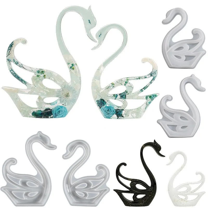 DIY Crystal Resin Aromatherapy Gypsum Mold Swan Ornaments Table Home Decoration High Mirror Resin Silicone Mold Jewelry Making
DIY Crystal Resin Aromatherapy Gypsum Mold Swan Ornaments Table Home Decoration High Mirror Resin Silicone Mold Jewelry Making