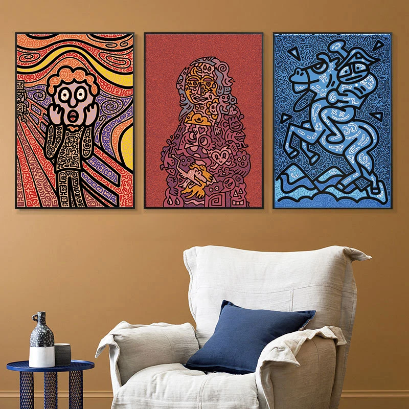 Abstract Art Poster Scream Mona Lisa Creative Canvas Painting Pop Art Poster Prints Wall Pictures Mural Living Room Home Decor
Abstract Art Poster Scream Mona Lisa Creative Canvas Painting Pop Art Poster Prints Wall Pictures Mural Living Room Home Decor