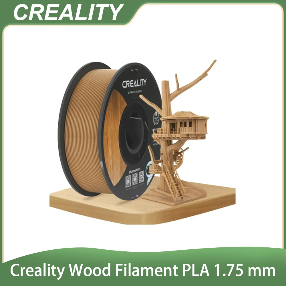 Creality Wood Filament PLA 1.75 mm Woods 3D Printer Filament Smooth Silk Texture Toughness 1kg/Spool 3D Printing Filament
Creality Wood Filament PLA 1.75 mm Woods 3D Printer Filament Smooth Silk Texture Toughness 1kg/Spool 3D Printing Filament